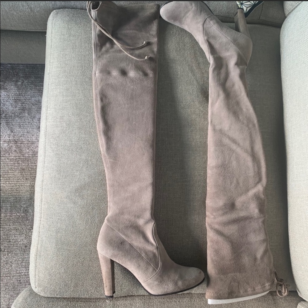 Stuart Weitzman Over The Knee Suede Boots - Picture 6 of 13